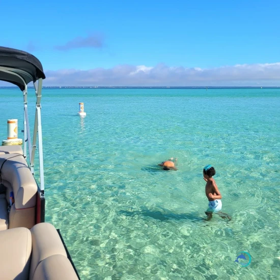 Clear water day at Crab Island Destin Florida