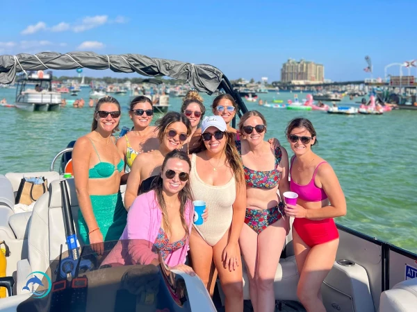Bachelorette party with Crab Island Luxury Adventures