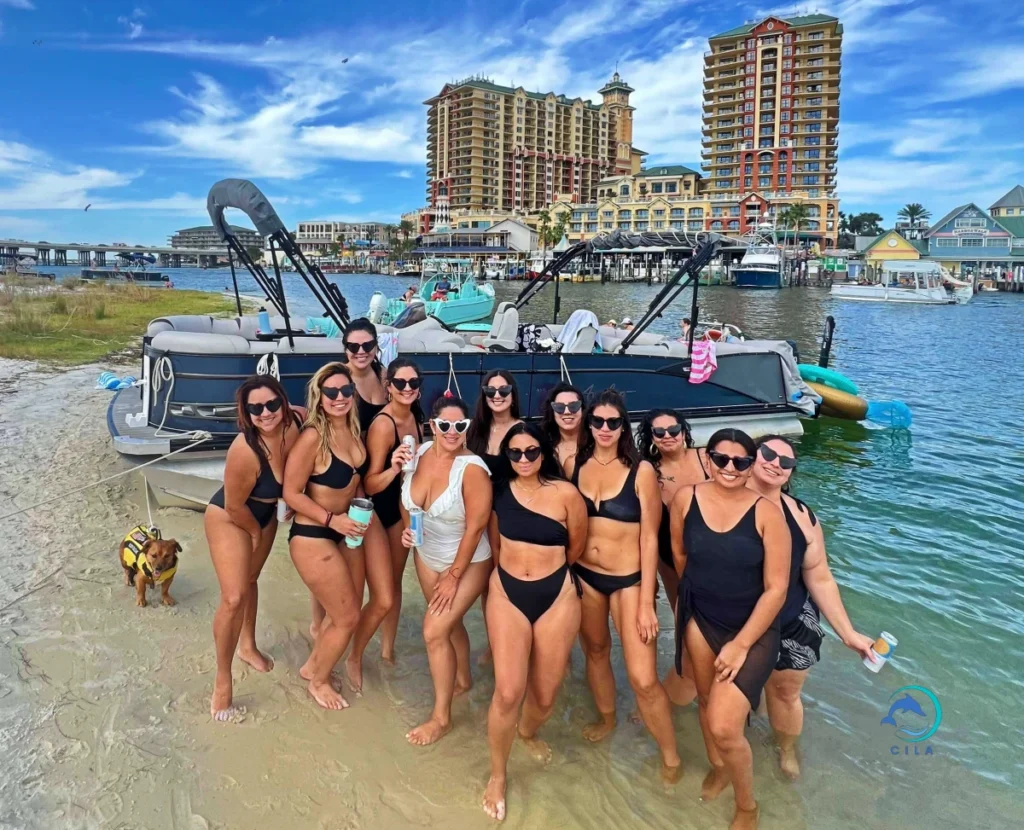 Emerald Grande Bachelorette party with Crab Island Luxury Adventures