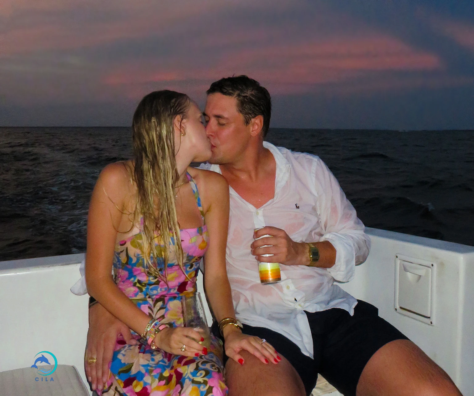 Marriage Proposal at Sunset with Crab Island Luxury Adventures